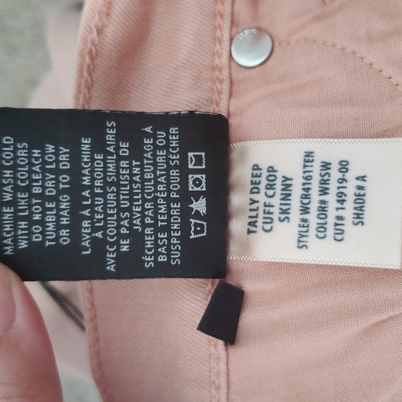 Hudson Tally Deep Cuff Crop Skinny Size 25 NEW WITH TAGS - Picture 8 of 9